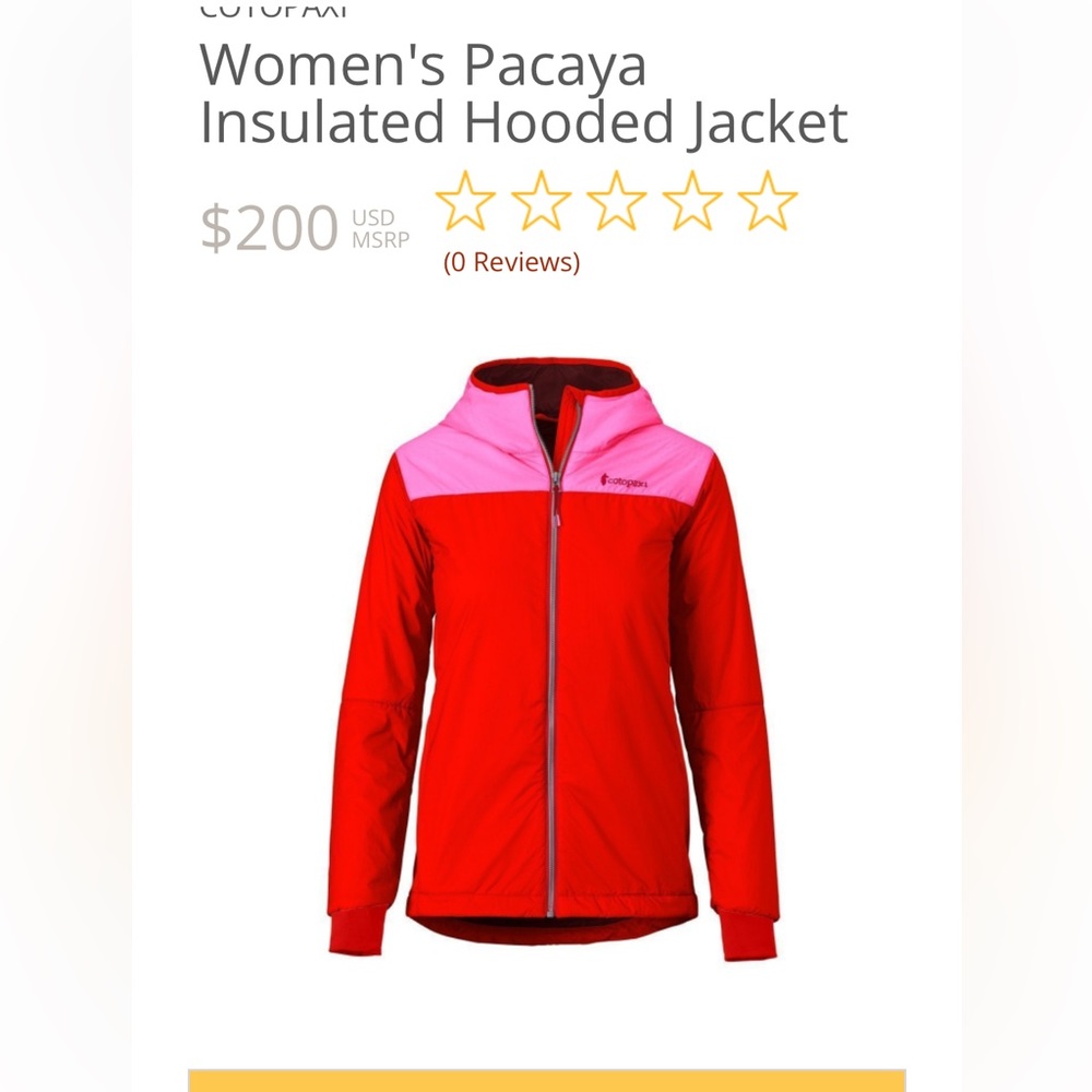 Womens Cotopaxi hooded jacket